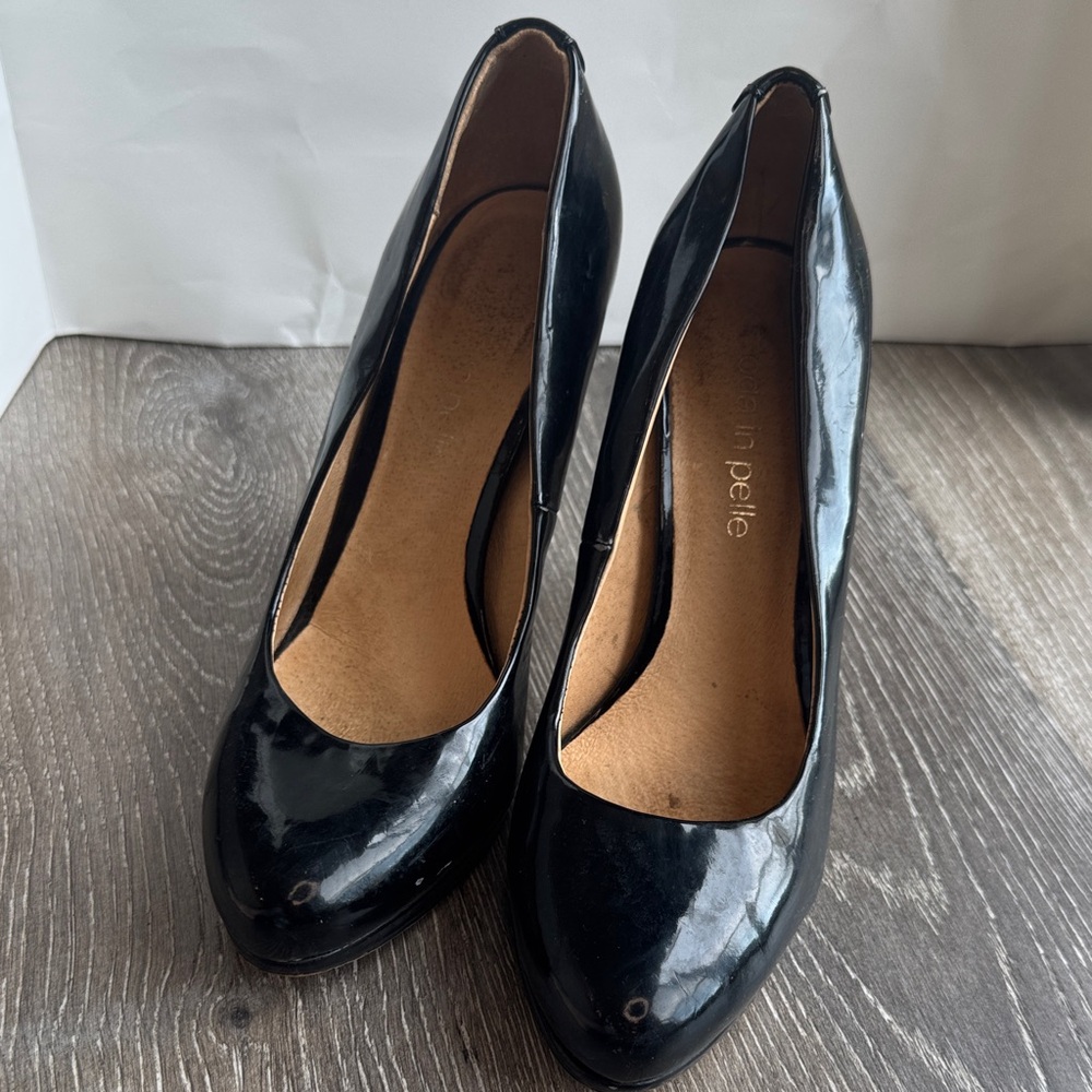 Elegant Moda in Pelle Black Women's Heels AS0231